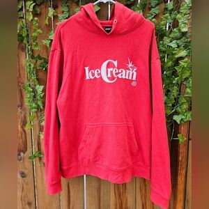 Icecream Red Hoodie for Men